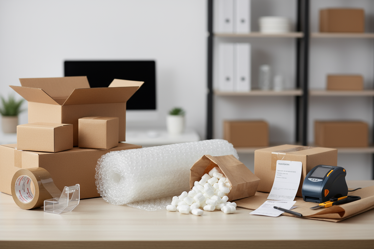 Shipping Supplies Background