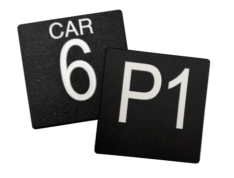 Plastic ADA Jamb and Car ID Plates