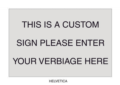 Custom Etched Signage