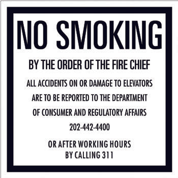 No Smoking Signage