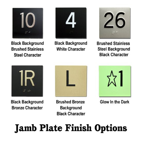 Custom Font Jamb Plate