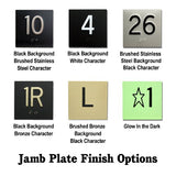 Custom Font Jamb Plate